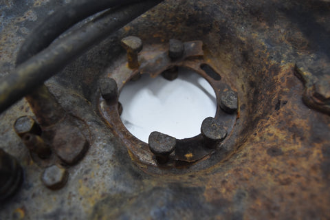 1958 CADILLAC LIMO FLEETWOOD SERIES 75 REAR RIGHT DRUM BRAKE PLATE 58