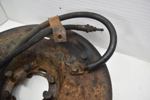 1958 CADILLAC LIMO FLEETWOOD SERIES 75 REAR RIGHT DRUM BRAKE PLATE 58