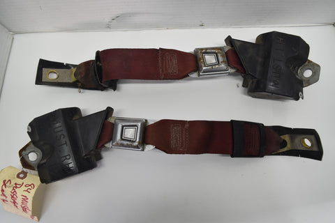 1979 1986 Ford Mustang Convertible Rear Seat Belt Set Left Right Fox Body 83 84