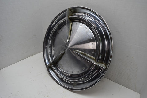 1960 60 Pontiac Spinner Flipper Bar Hubcap 14" Bonneville Catalina Wheel cover