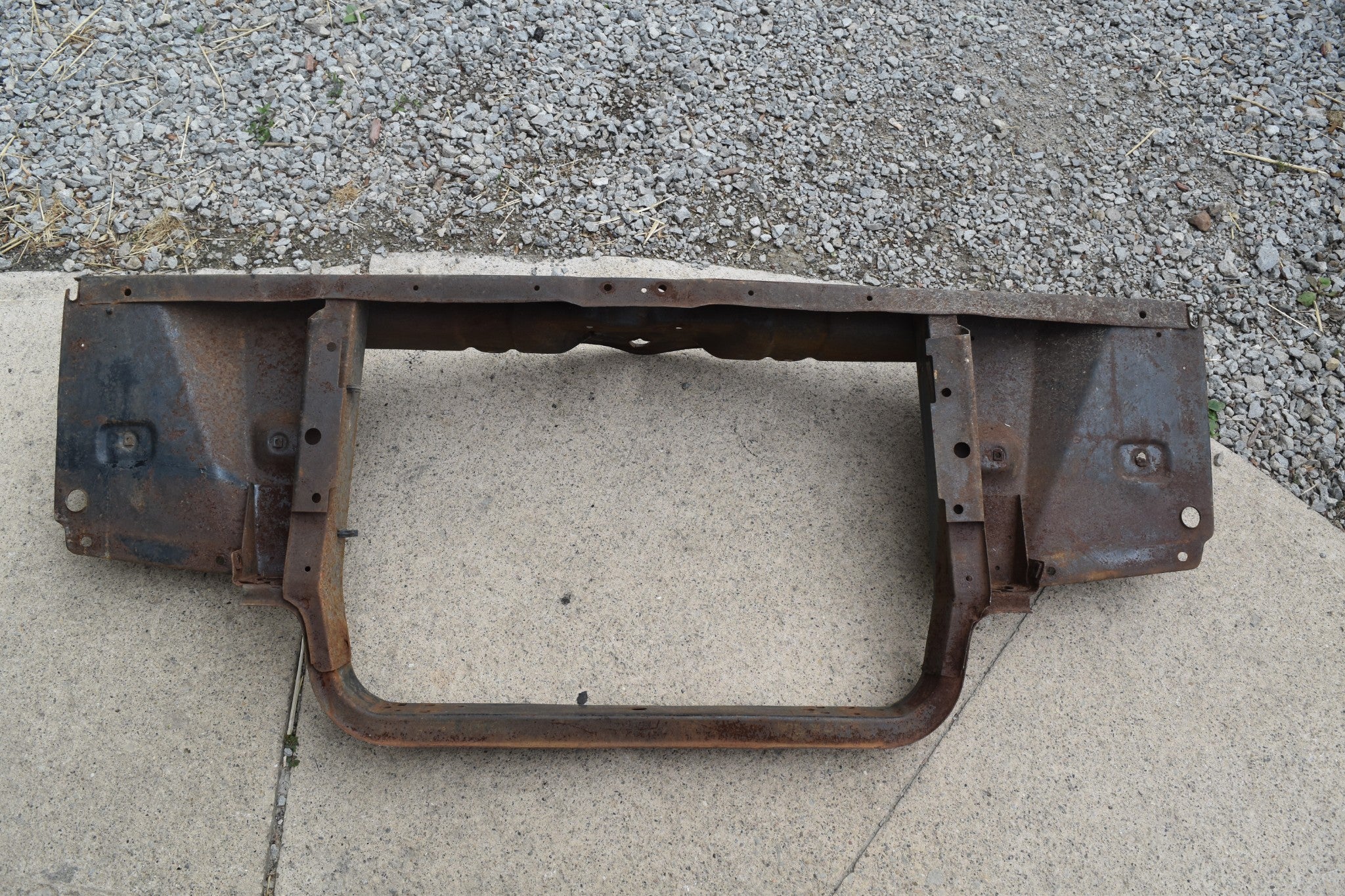 1966 1967 Pontiac GTO Lemans Non-A/C Radiator Core Support 66 67 Witho ...