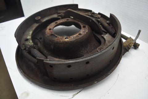 1958 CADILLAC LIMO FLEETWOOD SERIES 75 REAR LEFT DRUM BRAKE PLATE 58