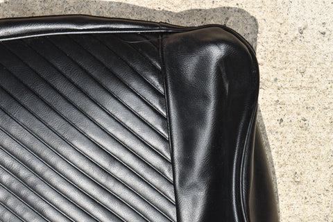 1965 Pontiac GTO Front Bucket Seat Upholstery Set Right Lower Black Vinyl 65