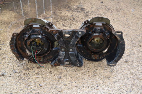 1964 Ford Galaxie Left Right Pair Headlight Assembly Buckets Mount Trim Ring 64