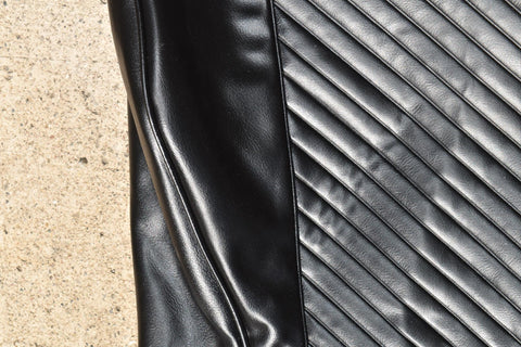 1965 Pontiac GTO Front Bucket Seat Upholstery Set Right Lower Black Vinyl 65