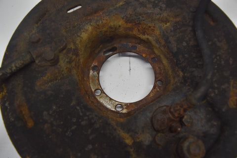 1958 CADILLAC LIMO FLEETWOOD SERIES 75 REAR LEFT DRUM BRAKE PLATE 58