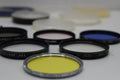 Lot of 6 55mm Lens Filters Minolta Tiffen Sears Samigon S&K Yellow UV Polarizer
