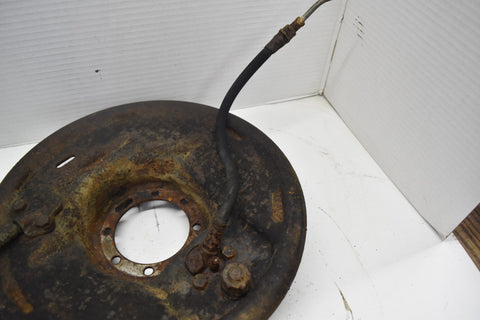 1958 CADILLAC LIMO FLEETWOOD SERIES 75 REAR LEFT DRUM BRAKE PLATE 58