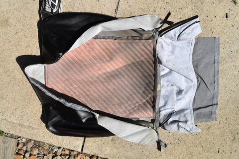 1965 Pontiac GTO Front Bucket Seat Upholstery Set Right Lower Black Vinyl 65