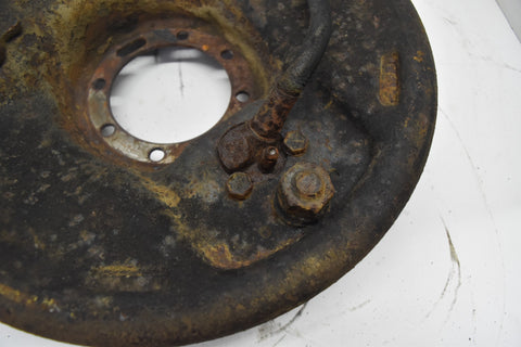 1958 CADILLAC LIMO FLEETWOOD SERIES 75 REAR LEFT DRUM BRAKE PLATE 58