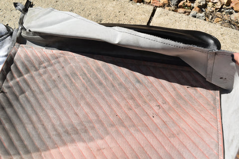 1965 Pontiac GTO Front Bucket Seat Upholstery Set Right Lower Black Vinyl 65