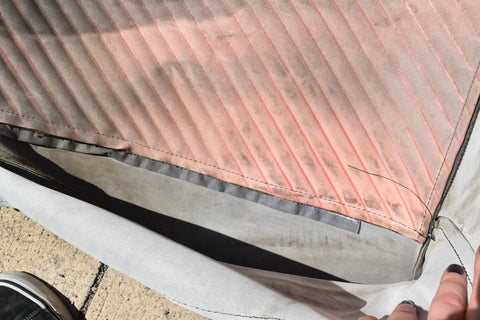 1965 Pontiac GTO Front Bucket Seat Upholstery Set Right Lower Black Vinyl 65