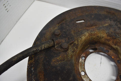 1958 CADILLAC LIMO FLEETWOOD SERIES 75 REAR LEFT DRUM BRAKE PLATE 58