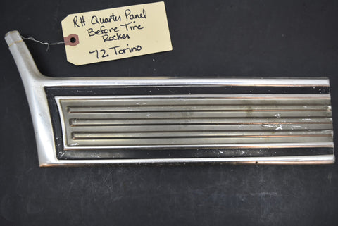 RH Quarter Panel Fender Rocker Trim 1972 72 Gran Torino Sport Molding OEM GTS CJ