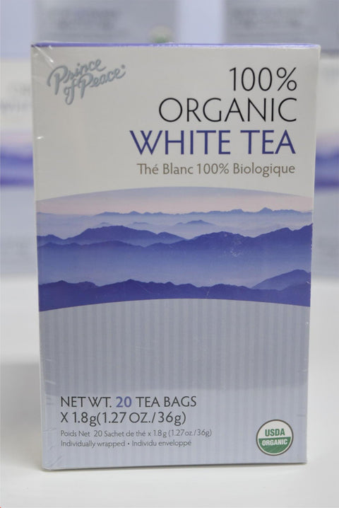 100% Organic White Tea 10 Boxes (20 in each) 200 total by Prince of Peace New