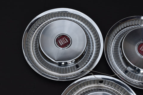 1956 56 BUICK ROADMASTER HUBCAP WHEEL COVER CENTER CAP ANTIQUE CLASSIC Set of 3