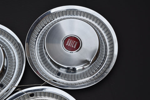 1956 56 BUICK ROADMASTER HUBCAP WHEEL COVER CENTER CAP ANTIQUE CLASSIC Set of 3