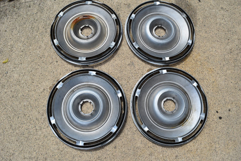 Old Hubcaps 15" Chevrolet GM Ford Pontiac Dodge Nice Set of 4 Rat Rod
