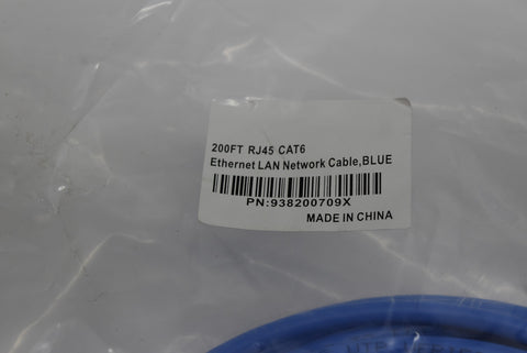 200FT Foot RJ45 Cat6 Ethernet Lan Network Cable, Blue