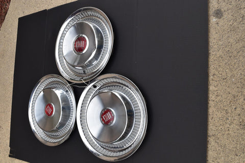 1956 56 BUICK ROADMASTER HUBCAP WHEEL COVER CENTER CAP ANTIQUE CLASSIC Set of 3