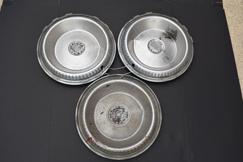 1956 56 BUICK ROADMASTER HUBCAP WHEEL COVER CENTER CAP ANTIQUE CLASSIC Set of 3
