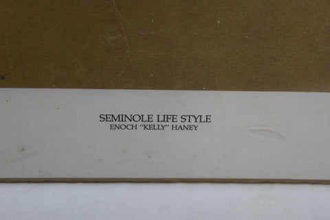 Enoch Kelly Haney- Seminole lifestyle Native American house decor 24x18 518/200
