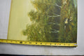L.Newton Original Landscape Oil Painting trees with a river canvas