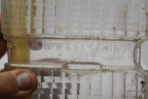 1971 Chevrolet Chevelle Malibu El Camino Turn Signal Lamp Lens Chrome RH 3982490