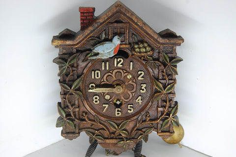 Vintage Lux Clock MFG Co Clock Wooden Collectible Decor