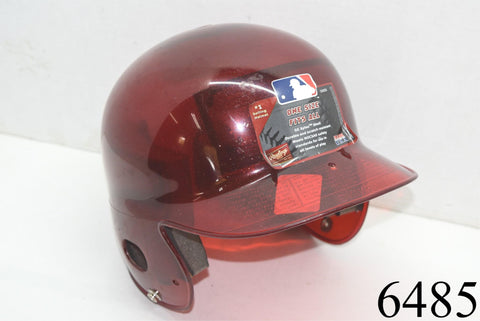Rawlings Youth Baseball Helmet Red Clear Sparkle Glitter New Unused - Scuffs toys