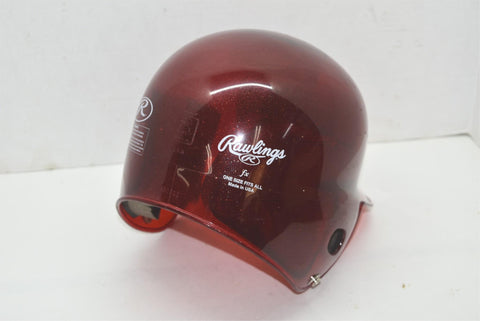 Rawlings Youth Baseball Helmet Red Clear Sparkle Glitter New Unused - Scuffs toys