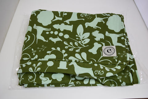 eLuxury 100% Cotton Canvas Replacement Dog Bed Duvet Cover Green S 22x27x5 New