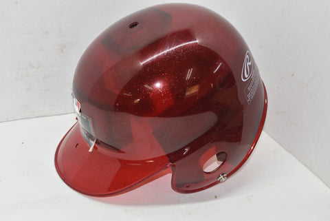Rawlings Youth Baseball Helmet Red Clear Sparkle Glitter New Unused - Scuffs toys