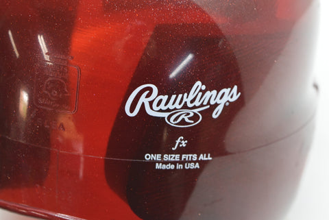 Rawlings Youth Baseball Helmet Red Clear Sparkle Glitter New Unused - Scuffs toys