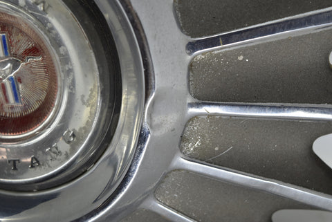 1967-1968 Ford Mustang 14" Hubcap Original With Center Emblem