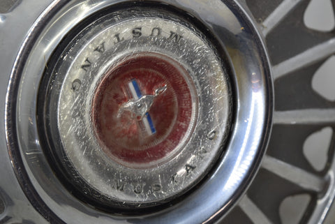 1967-1968 Ford Mustang 14" Hubcap Original With Center Emblem