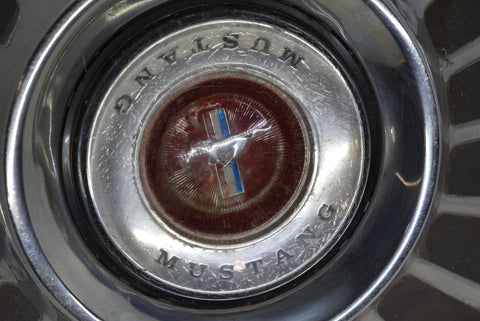 1967-1968 Ford Mustang 14" Hubcap Original With Center Emblem