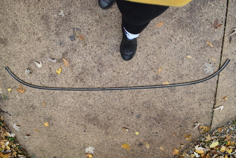 1955 1956 1957 Chevy Rear Window Glass Exterior Upper Trim Moulding 55 56 57 OEM