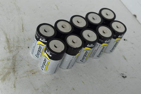 10 D Batteries Energizer Industrial Exp December 2028 Battery New Open Box