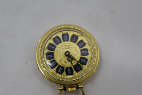 E Gluck Trading Co Swiss 1 Jewel Necklac Watch pocket watch chateau