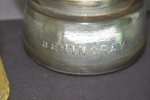 Lot Of 3 Insulators Hemingray Lynchburg Aqua Blue Clear Gray Collectible Decor