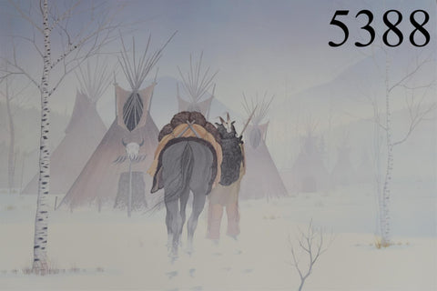 High mountain camp - Donald Vann Limited Edition Native American House Decor