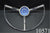 1963 1964 Ford Galaxie 500 Steering Wheel Horn Ring Trim Chrome Emblem 63 64