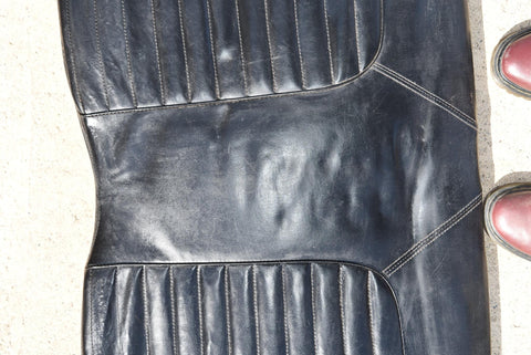 1965 1969 Ford Mustang Convertible Rear Seat Upper Section Black Vinyl 65 66 67