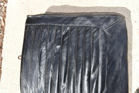 1965 1969 Ford Mustang Convertible Rear Seat Upper Section Black Vinyl 65 66 67