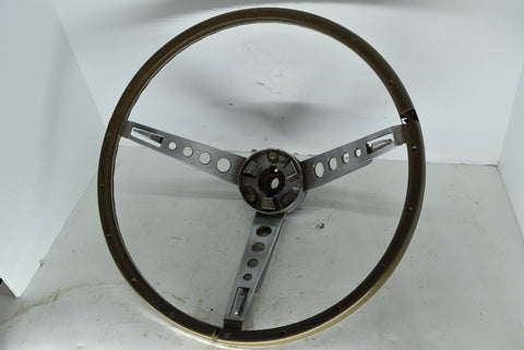 1966 1967 66 67 Ford Mustang Steering Wheel Horn Ring Brown Original OEM