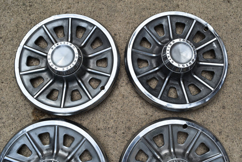 1965 65 1966 66 Pontiac GTO LeMans Tempest Deluce Wheelcovers 14" Hubcap Set