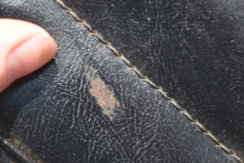 1965 1969 Ford Mustang Convertible Rear Seat Upper Section Black Vinyl 65 66 67