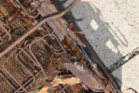 1965 1969 Ford Mustang Convertible Rear Seat Upper Section Black Vinyl 65 66 67