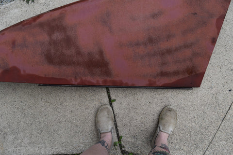 1946 1947 1948 Dodge Custom Deluxe Right Passenger Hood Half Panel 46 47 48 OEM